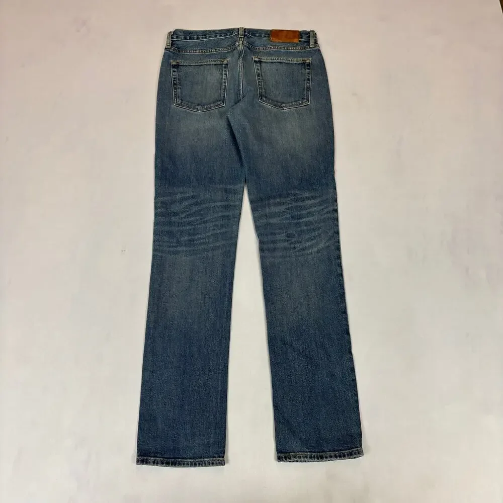 Buck Mason Slim Straight Jeans in Medium Blue